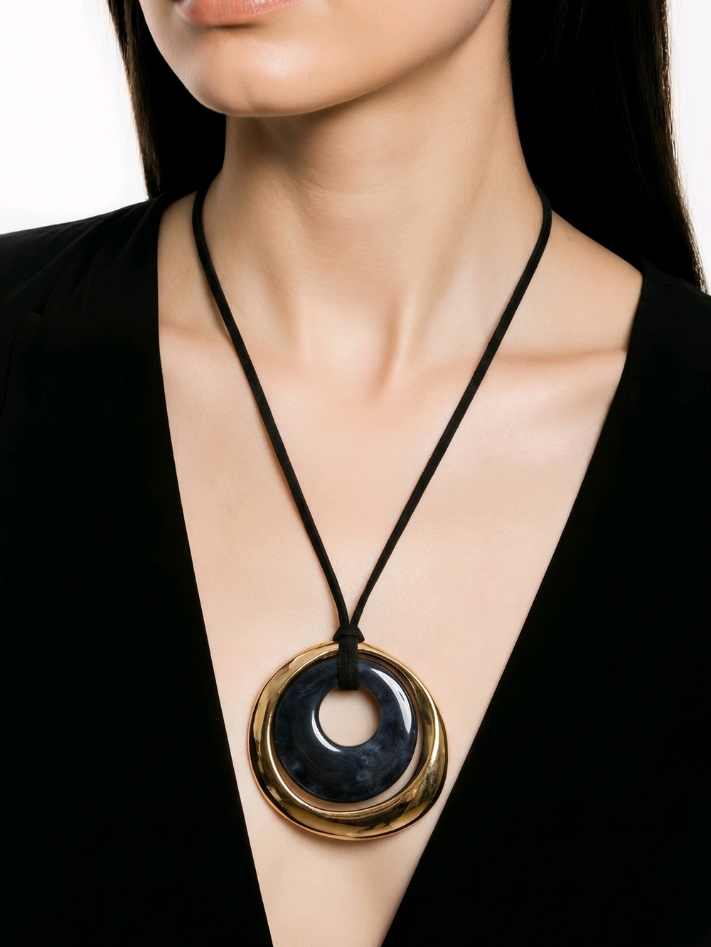 1946 Real Stone Statement Necklace Vintage